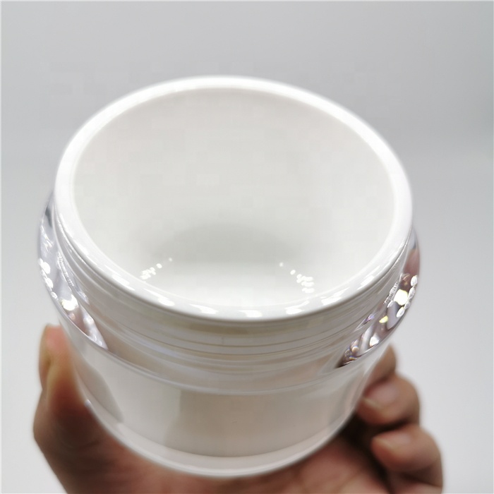 China empty refillable plastic empty makeup pot face cream container 50g 100g 150g 200g 200ml jar cosmetic for body scrub