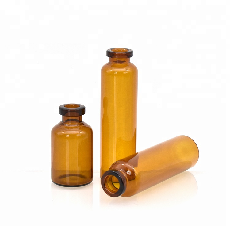 China factory amber Pharmaceutical tubular injection glass vial 5ml 10ml glass bottle
