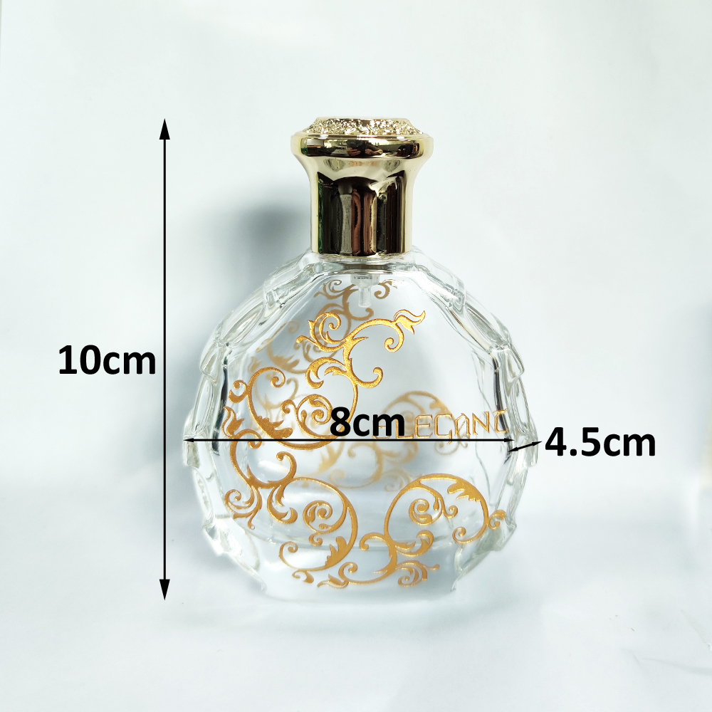 China factory hot sale fast response customized dubai saudi arabic luxury hotstamp logo black perfume bottle with zinc alloy cap