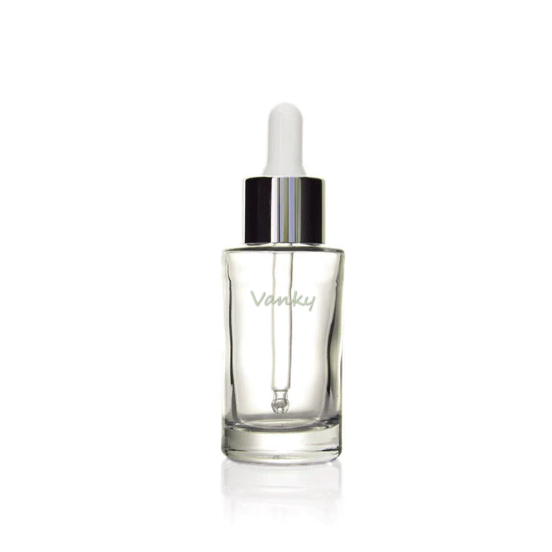 China factory luxury cosmetic glass cream jar with screw lid
