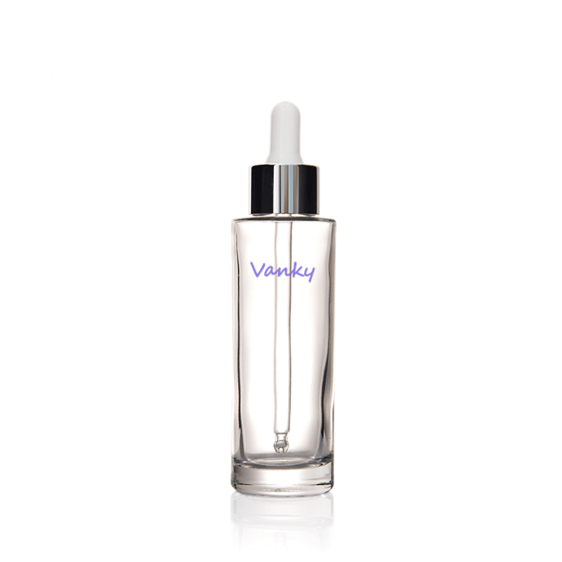 China factory luxury cosmetic glass cream jar with screw lid