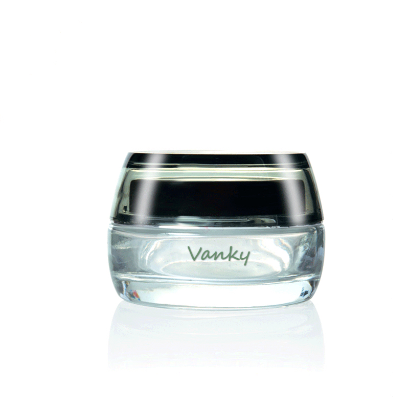 China factory luxury cosmetic glass cream jar with screw lid