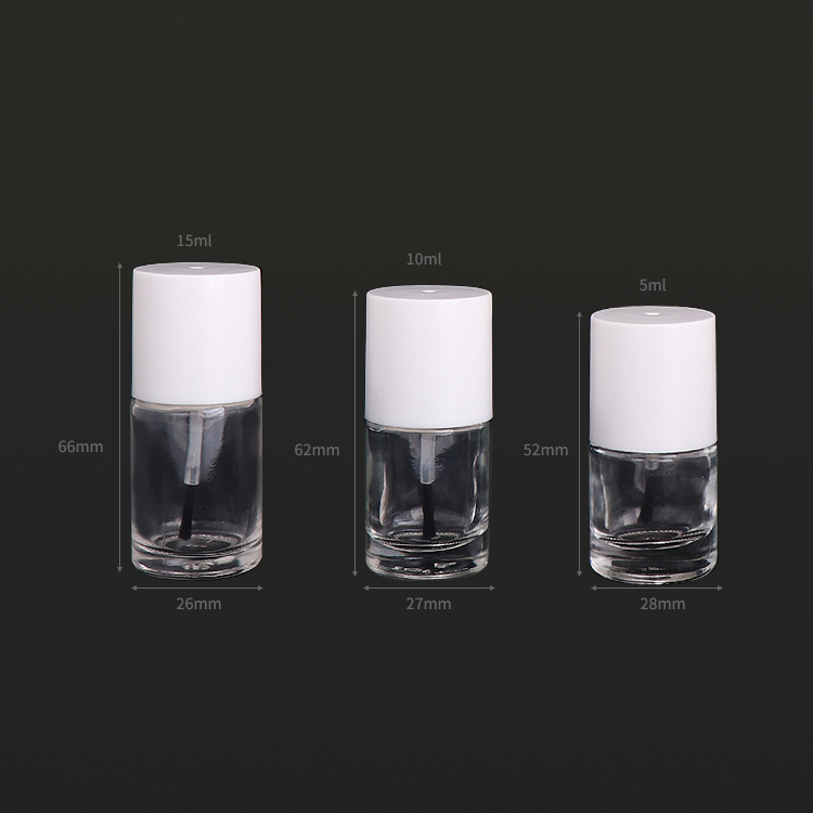China factory made cosmetic packaging empty nail polish bottles with brushes