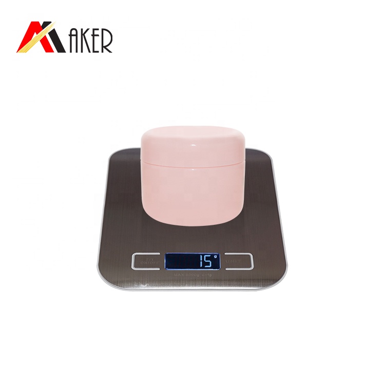 China factory supplier low MOQ empty 50g pp material plastic cosmetic container cream jar with lid