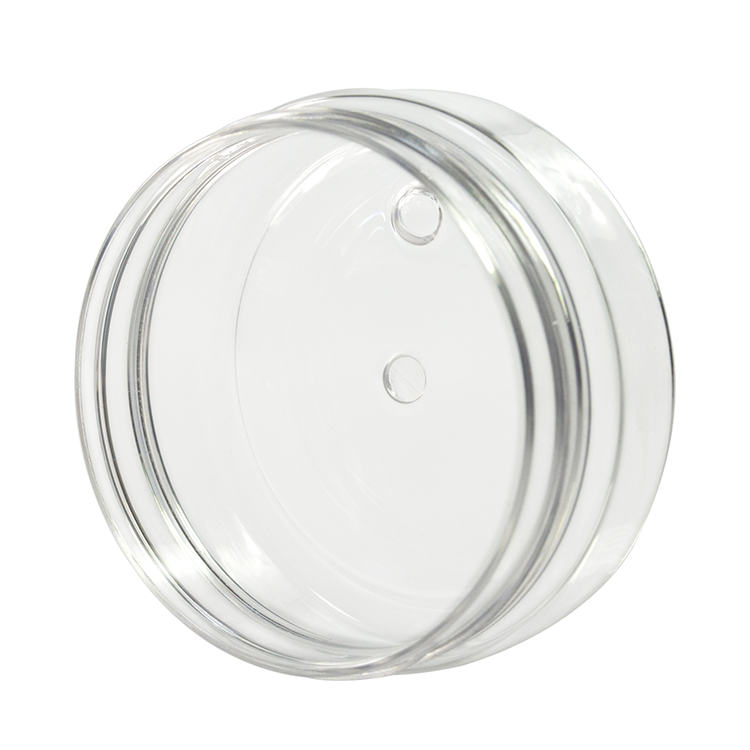 China factory wholesale 30g 50g 100g 150g 200g 250g clear PET plastic cream jar with aluminum screw cap