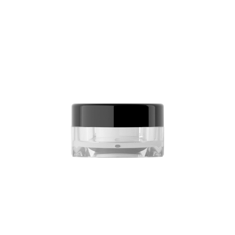 China factory wholesale 3g 5g square empty plastic cream sample jar for body scrub container