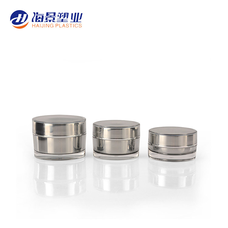 China factory wholesale big size 100g 200g empty cosmetic acrylic face cream container