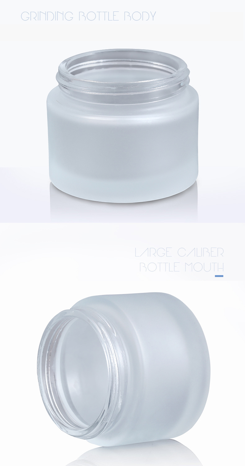 China factory wholesale custom made cosmetic fancy glass jars and lids