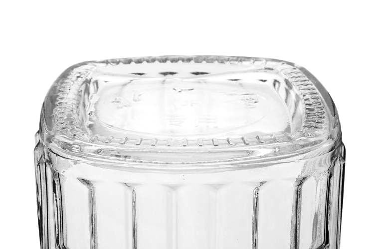 China factory wholesale square thick large heavy wine storage glass bottles 4 liter