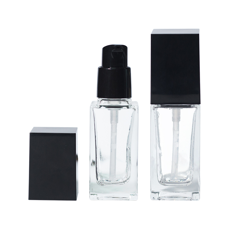 China glass material luxury empty cosmetic bottle 100ml