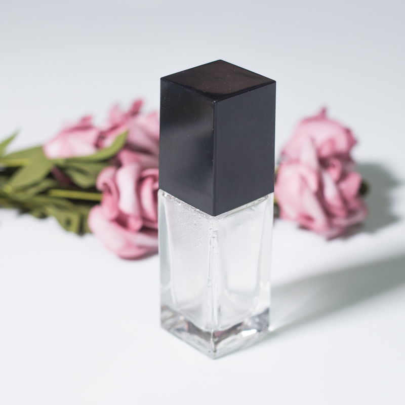 China glass material luxury empty cosmetic bottle 100ml