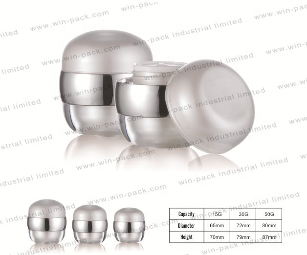 China import acrylic cream jar 50ml round 15g 30g 50g acrylic cream jar