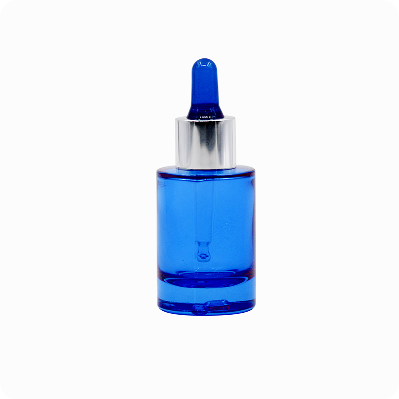 China made high quality cosmetic 1oz glass jar with aluminum dropper