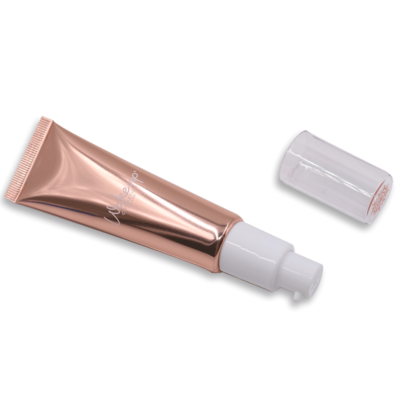 China made high quality cosmetic airless pump tube aluminum eco friendly