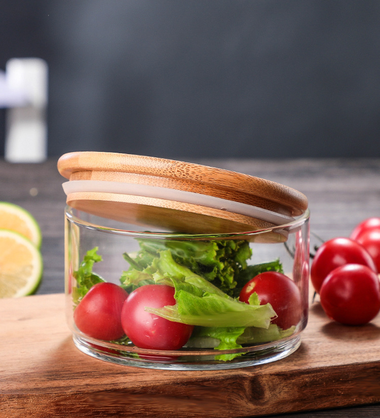 China manufacture food kitchen glass storage jars in bulk