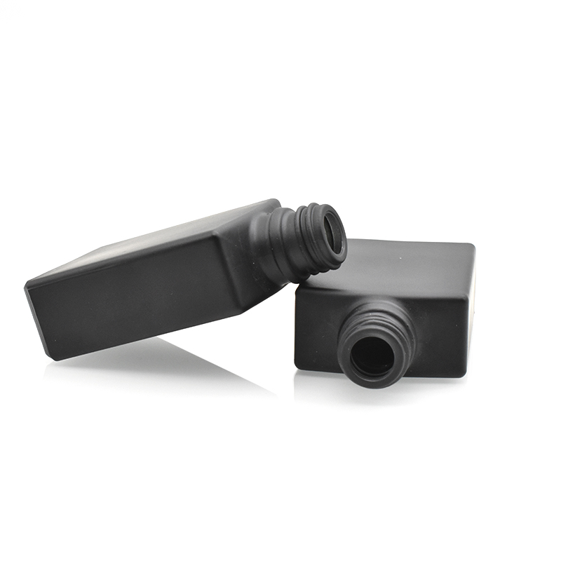 China manufacture matt black glass dropper bottle 30ml essential oil childproof bottle used for cosmetic