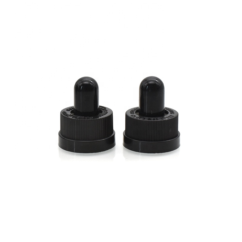 China manufacture matt black glass dropper bottle 30ml essential oil childproof bottle used for cosmetic