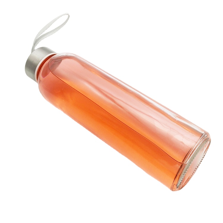 China manufacturer 16oz 500ml cold brewing tea glass water bottle with cap