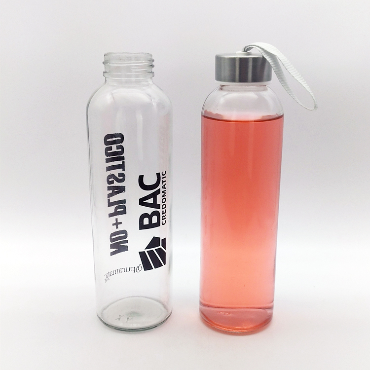 China manufacturer 16oz 500ml cold brewing tea glass water bottle with cap