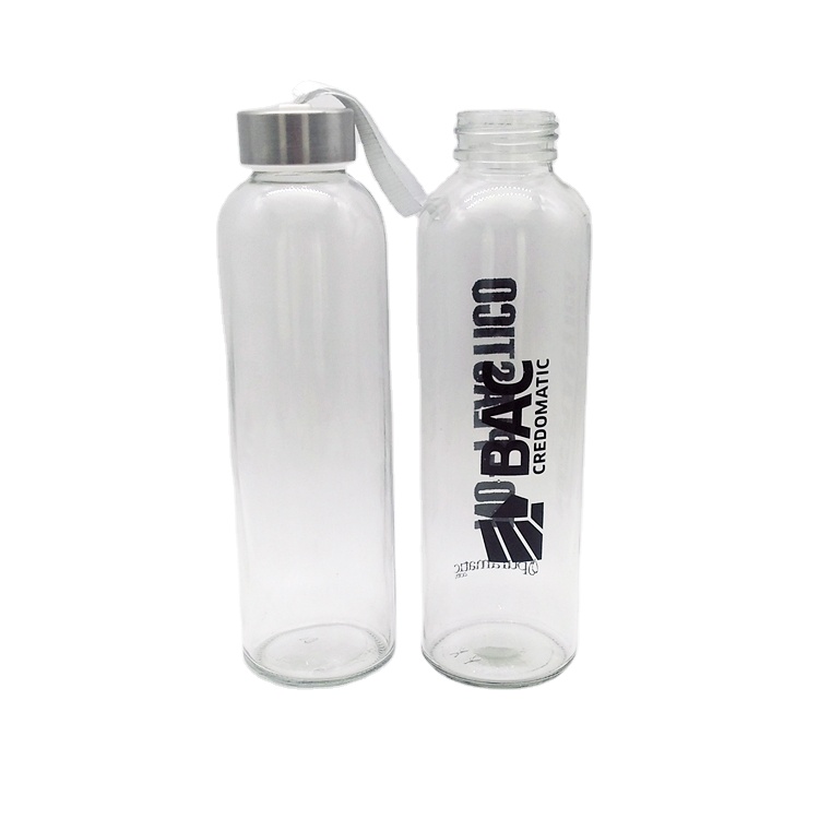 China manufacturer 16oz 500ml cold brewing tea glass water bottle with cap