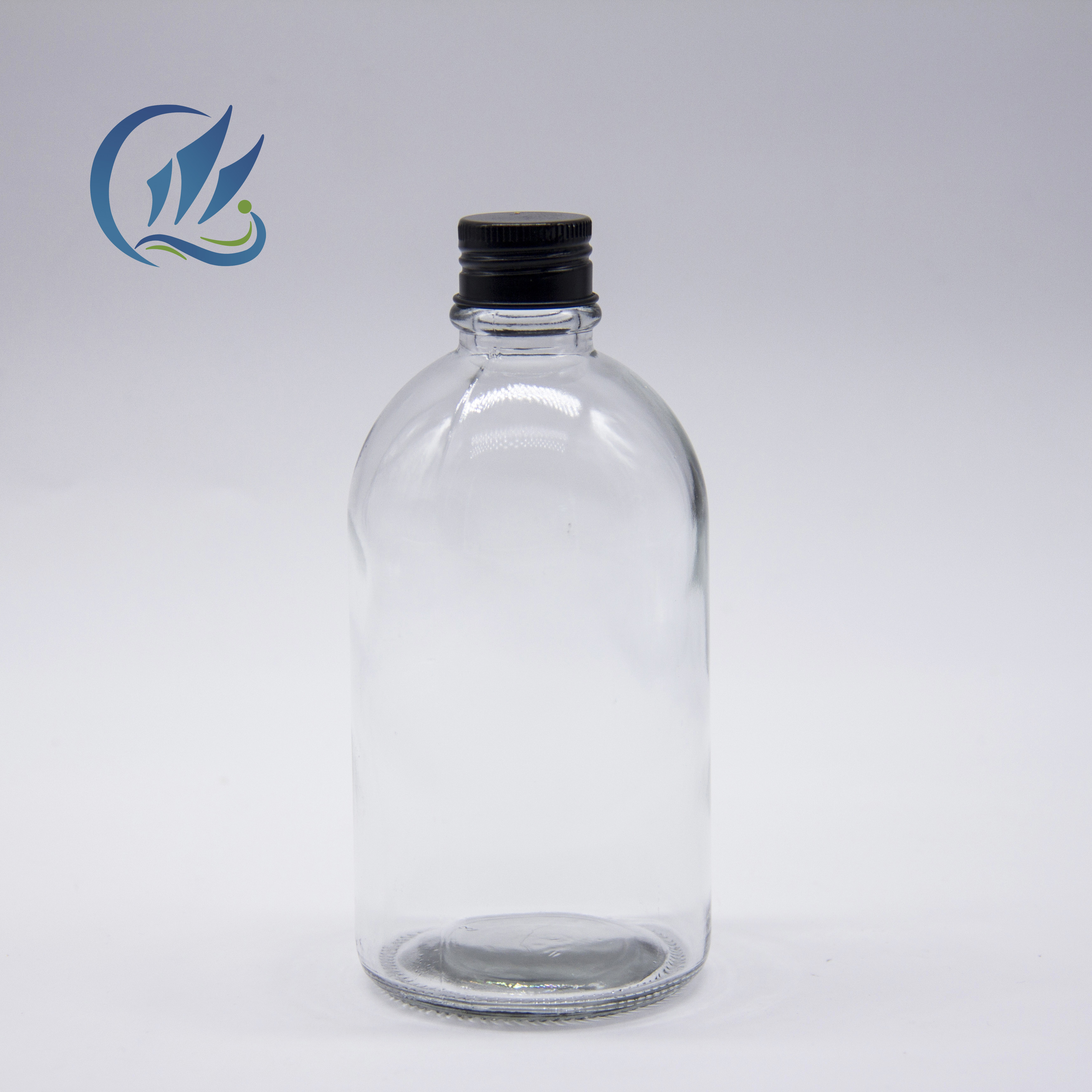 China manufacturer 500ml juice container glass juicer glass bottle with lid