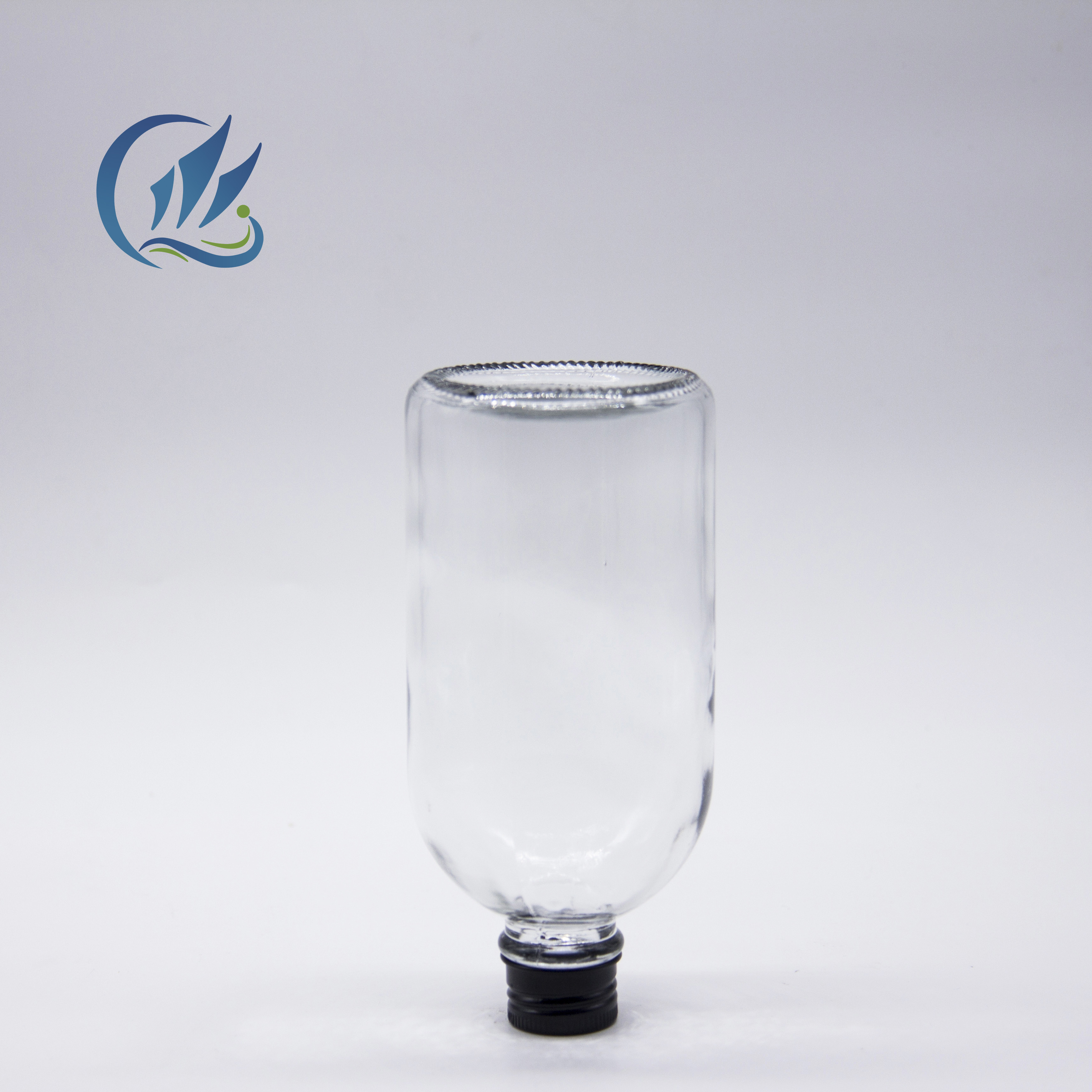 China manufacturer 500ml juice container glass juicer glass bottle with lid