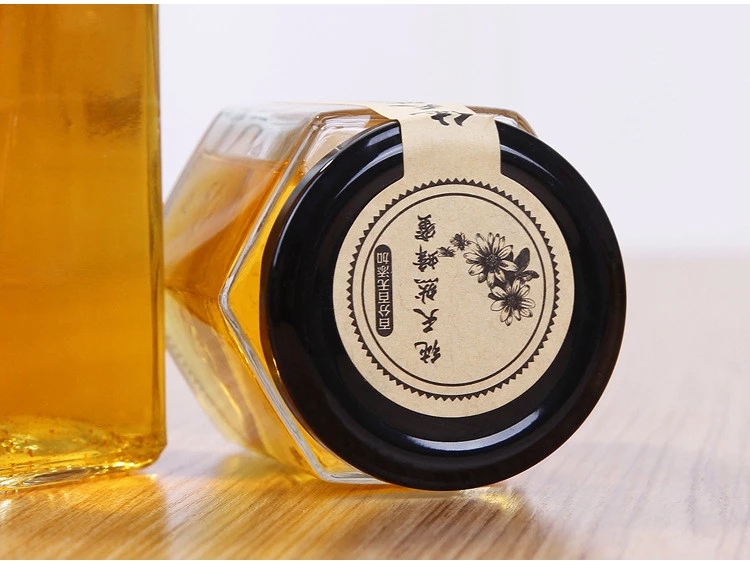 China manufacturer 730ml glass bottles honey clear packaging bottles for honey