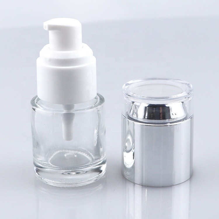 China manufacturer Mini 50Ml Empty Perfume Clear glass Hand Lotion Bottle Pump top