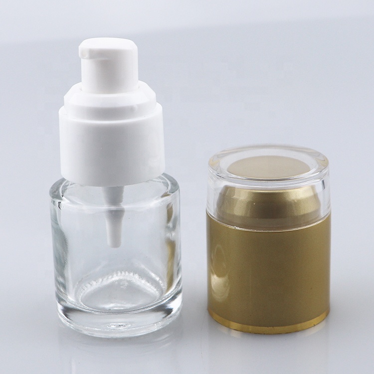 China manufacturer Mini 50Ml Empty Perfume Clear glass Hand Lotion Bottle Pump top
