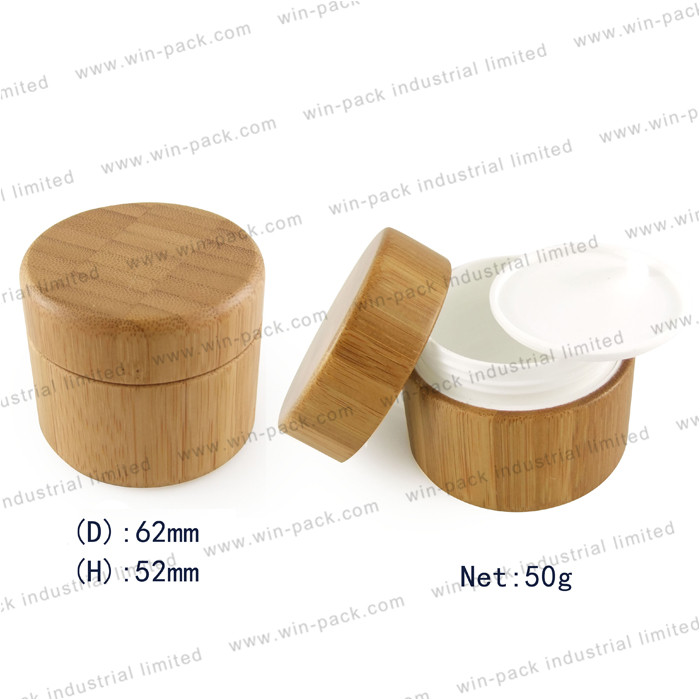 China manufacturer bamboo plastic mason facial cream cosmetic jar lid 10g