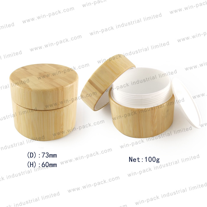 China manufacturer bamboo plastic mason facial cream cosmetic jar lid 10g