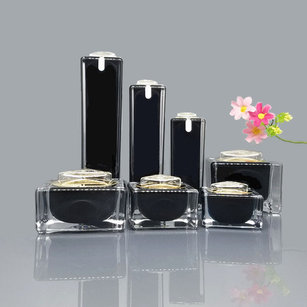 China manufacturer cosmetic packaging low minimums design companies acrylic serum bottle