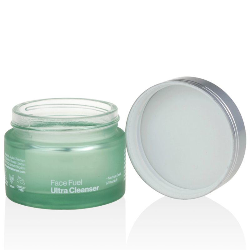China manufacturer high quality green colored glass jar suppliers 50g frosted glass jar 5g 10g 15g 20g 30g 50g 100g 200g