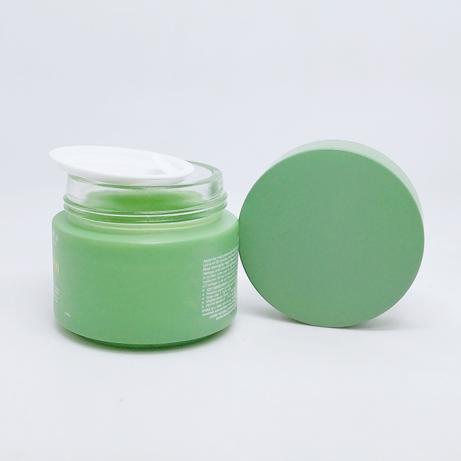 China manufacturer high quality green colored glass jar suppliers frosted glass jar 5g 10g 15g 20g 30g 50g 100g
