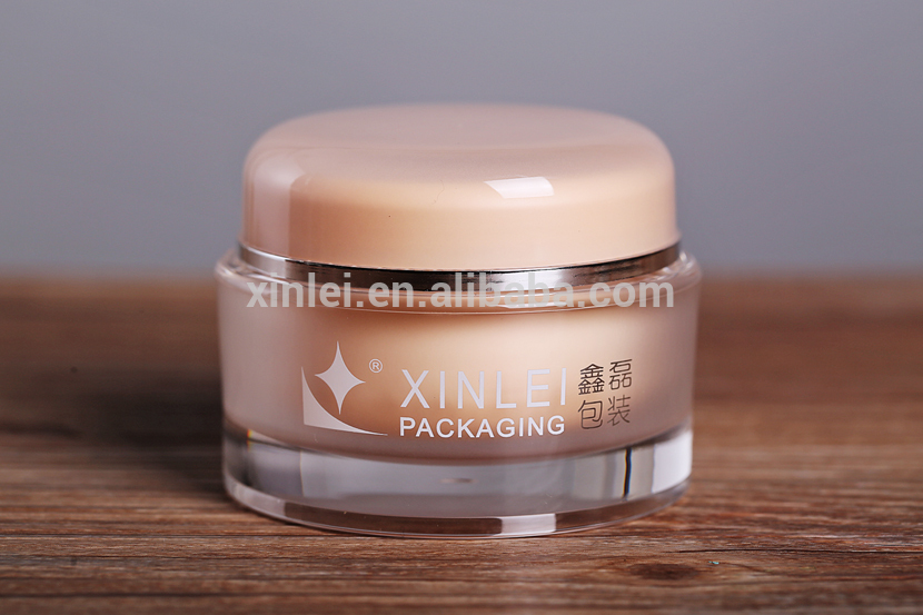 China manufacturer skin care acrylic container face cosmetic cream jar luxury