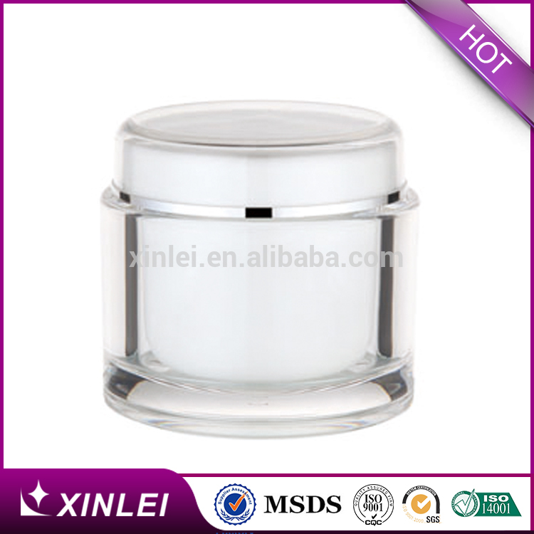 China manufacturer skin care acrylic container face cosmetic cream jar luxury