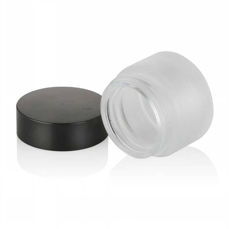 China manufacturer skincare cosmetic cream 5g 10g 15g 30g 50g frosted glass jar 200ml cream jar glass 100g