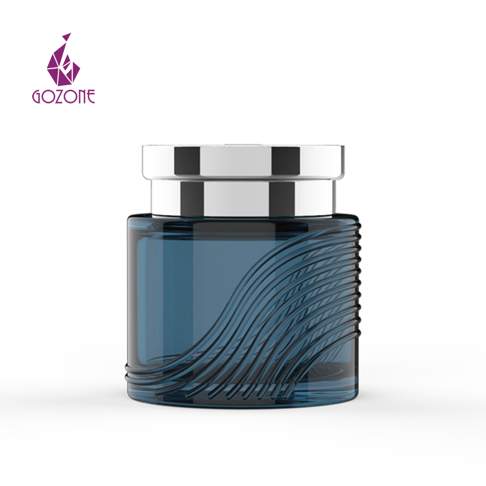 China manufacturer with metal lid cream glass cosmetic jar
