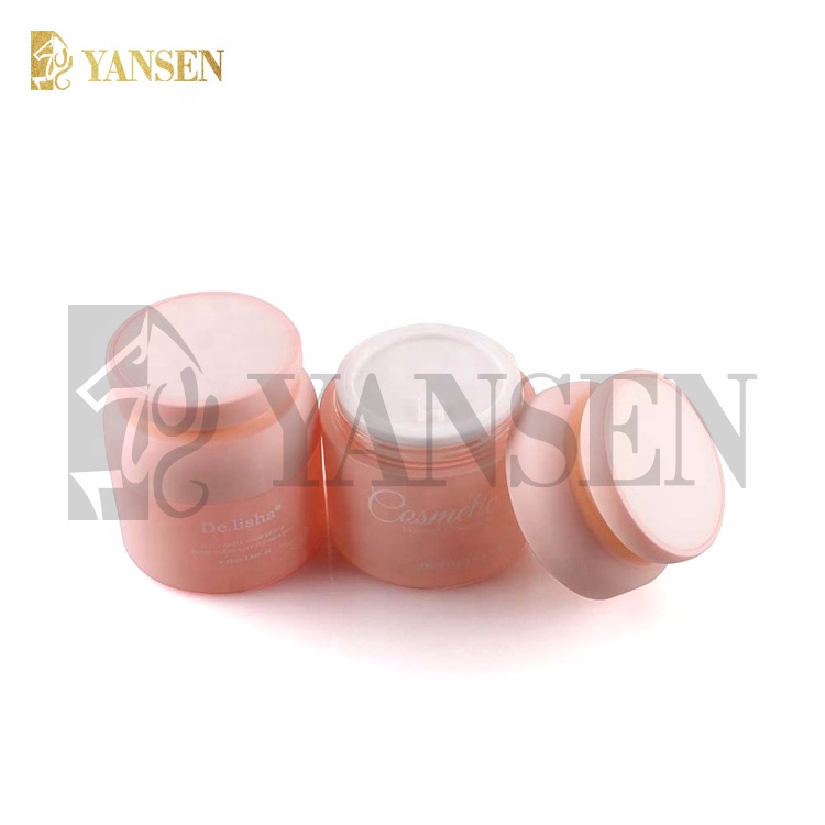 China manufacturers pp cosmetic 10ml 30ml 50ml 100ml airless pump pet jar, Cheap 30g pink acrylic pump airless jar