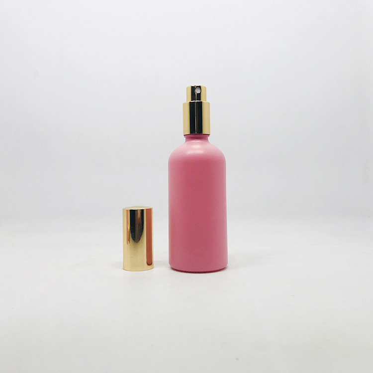 China supplier 100ml 50ml 30ml 20ml 15ml 10ml 5ml frosted pink matte white black glass dropper bottle with bamboo dropper