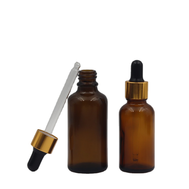 China supplier 15ml 30ml 50ml 100ml cosmetics packaging empty amber essential oil serum glass dropper bottles