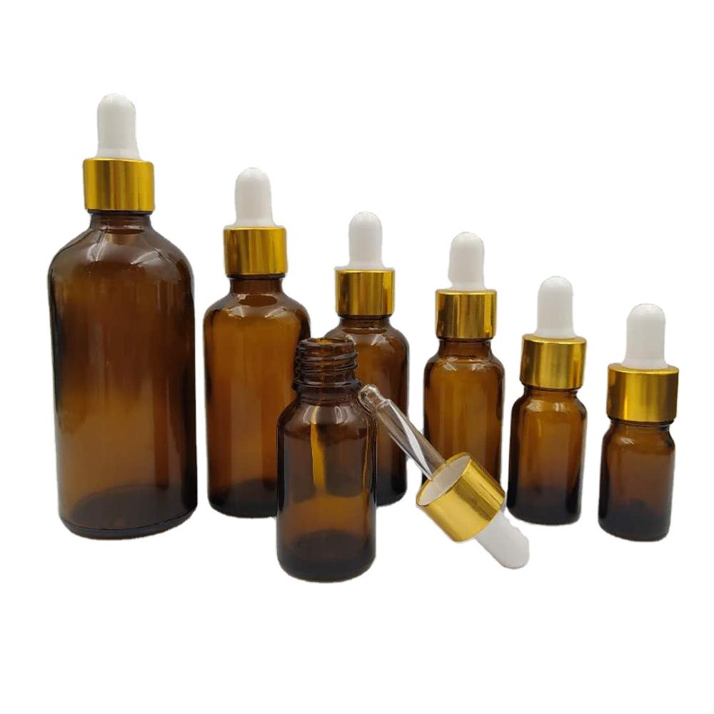 China supplier 5ml 10ml 15ml 20ml 30ml 50ml 100ml glass essential oil bottle with cap