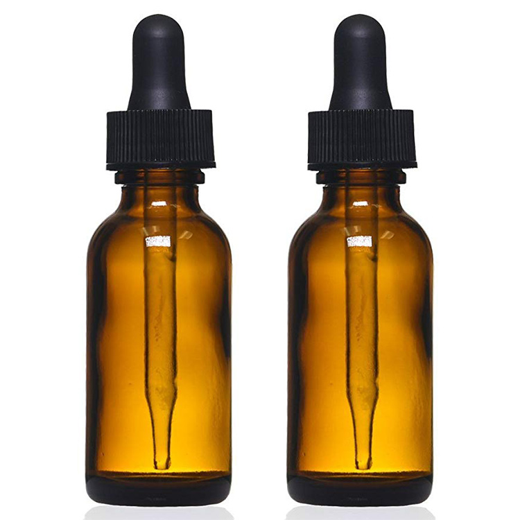 China supplier 60ml 120ml tincture glass child proof dropper bottle amber clear essential oil boston round bottles packaging