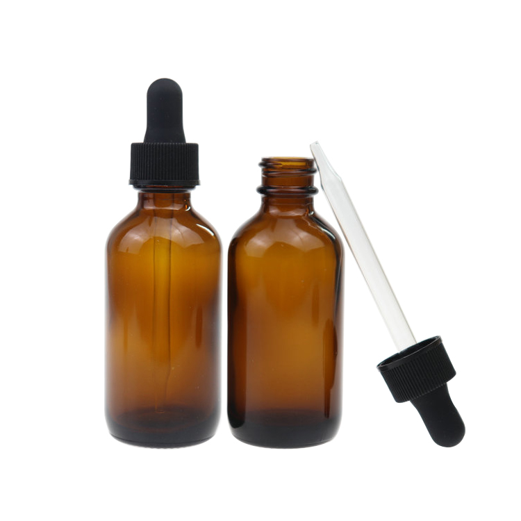 China supplier 60ml 120ml tincture glass child proof dropper bottle amber clear essential oil boston round bottles packaging