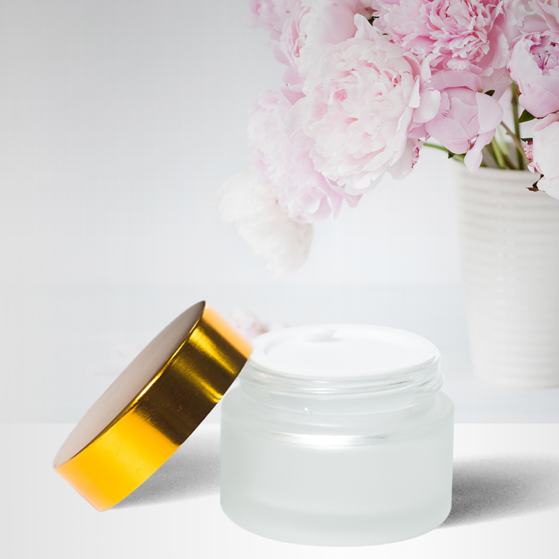 China supplier Translucent Brown Refillable clear Glass Jar for Body Scrub