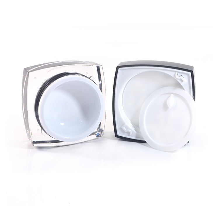 China supplier cosmetic packaging 5g 15g 30g 50g double wall luxury plastic acrylic lotion cream jar