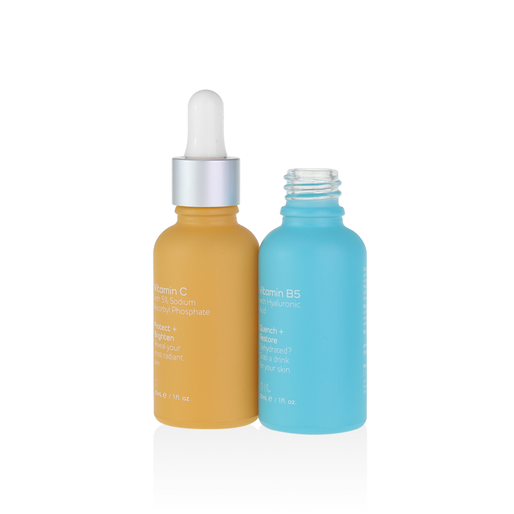 China supplier custom 5ml 10ml 15ml 20ml 30ml 50ml 100ml pink blue yellow purple glass dropper bottle 2 oz