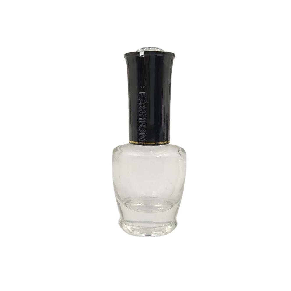 China supplier custom design empty 12ml clear nail polishn bottle with brush cap