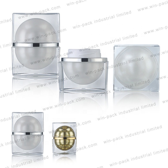 China supplier export acrylic jar for cream cosmetic 15g 30g 50g