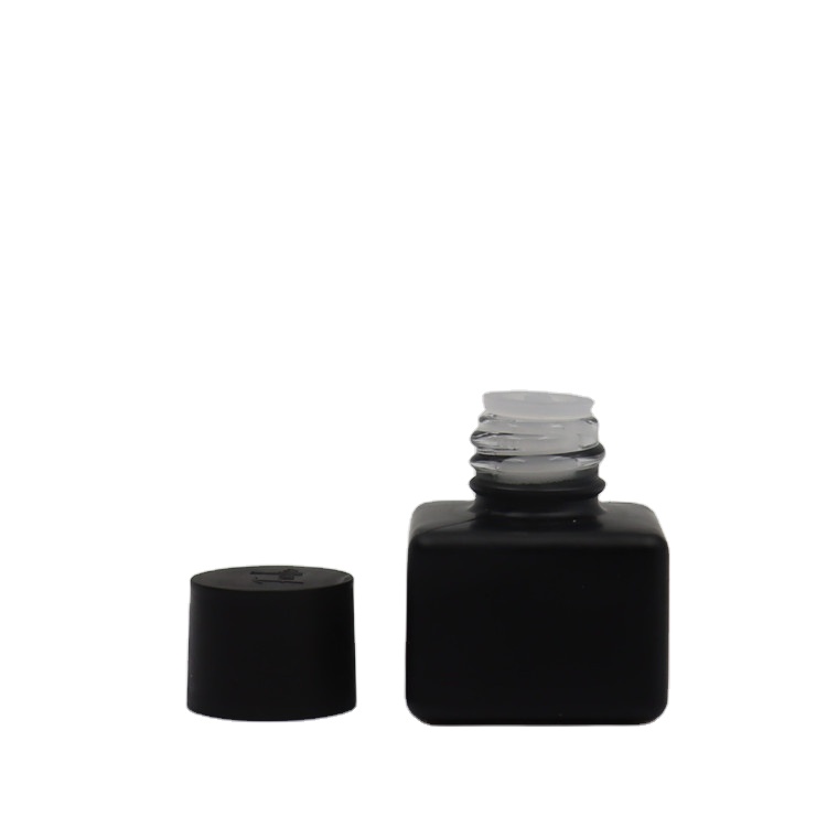 China supplier free sample empty black clear luxury perfume glass bottle with inner beauty